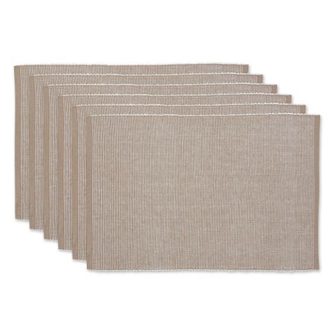 2-Tone Ribbed Placemat Set/6