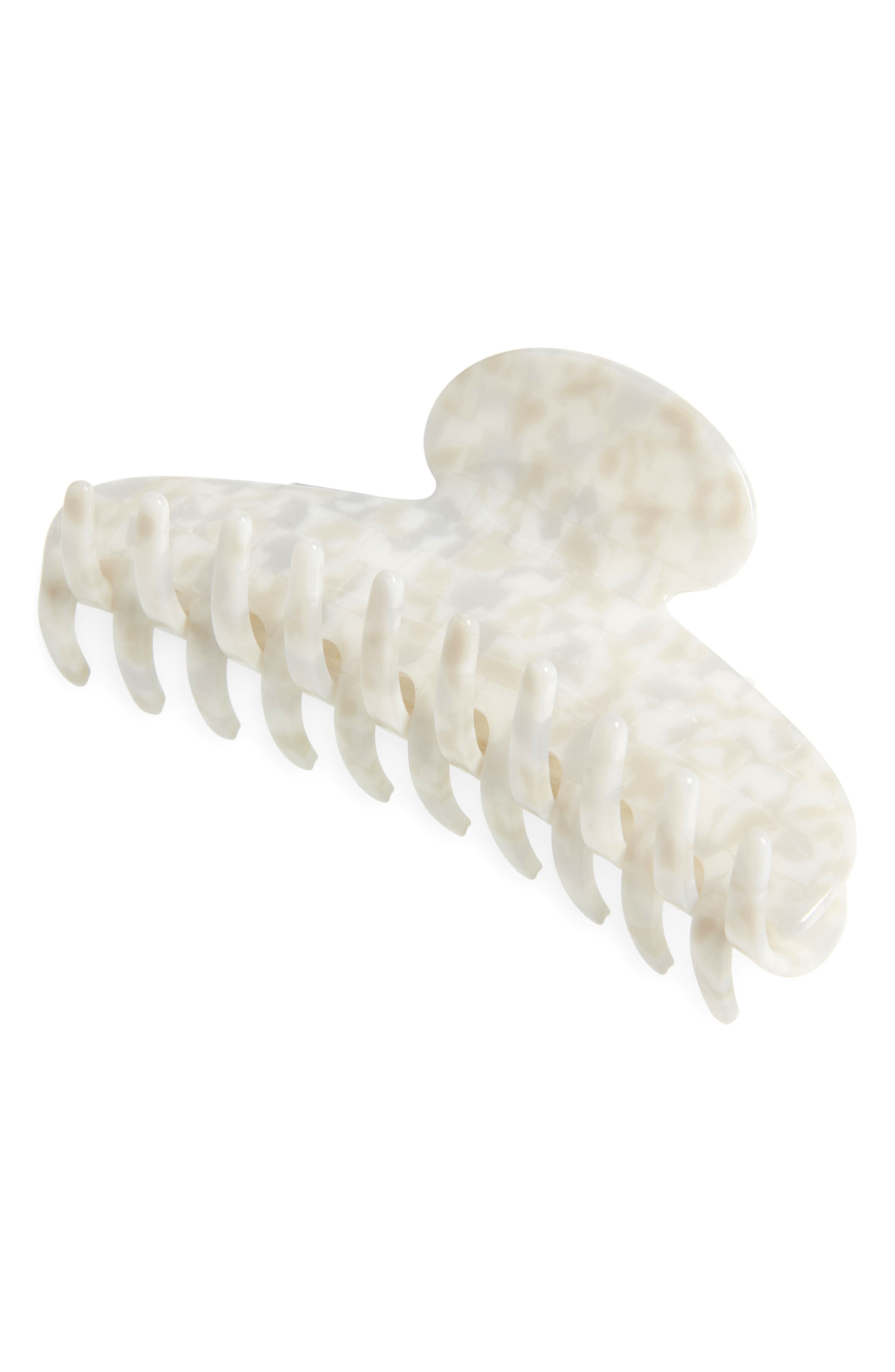 france luxe Jumbo Couture Claw Clip in Coconut Milk 