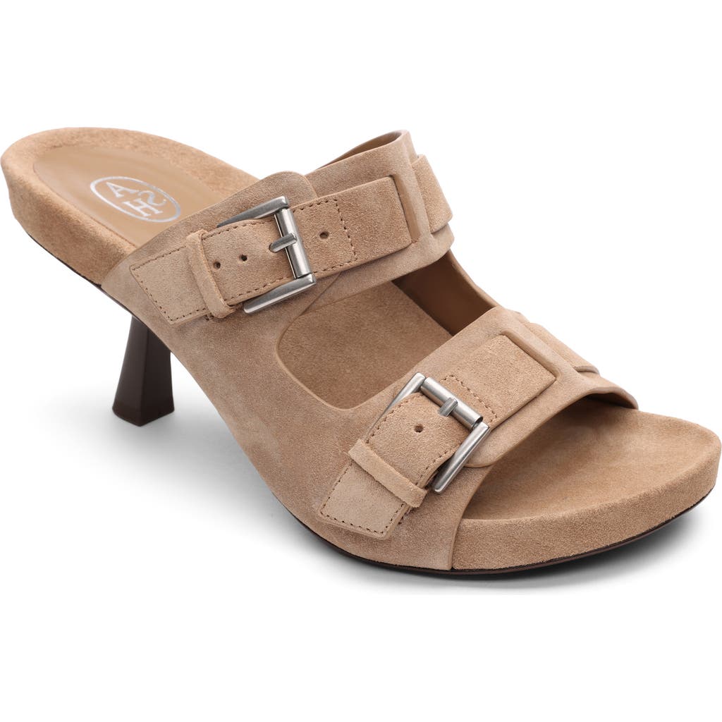 Ash Jewel Slide Sandal In Noisette Tan