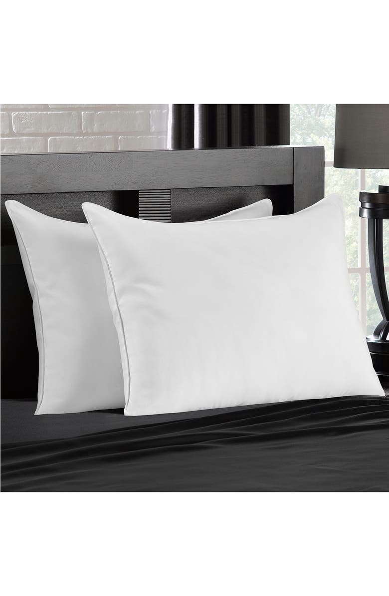 ELLA JAYNE HOME Soft Plush Gel Fiber Filled Allergy Resistant Stomach Sleeper Queen Pillow - Set of 2, Alternate, color,