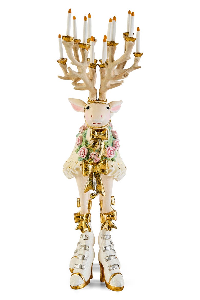 Moonbeam Donna Reindeer Christmas Ornament, Alternate, color, WHITE