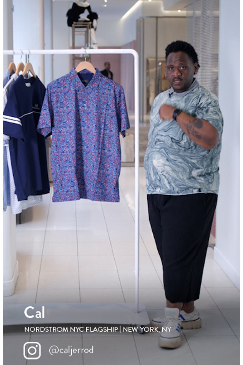 OoohCotton® Scatter Print Polo video
