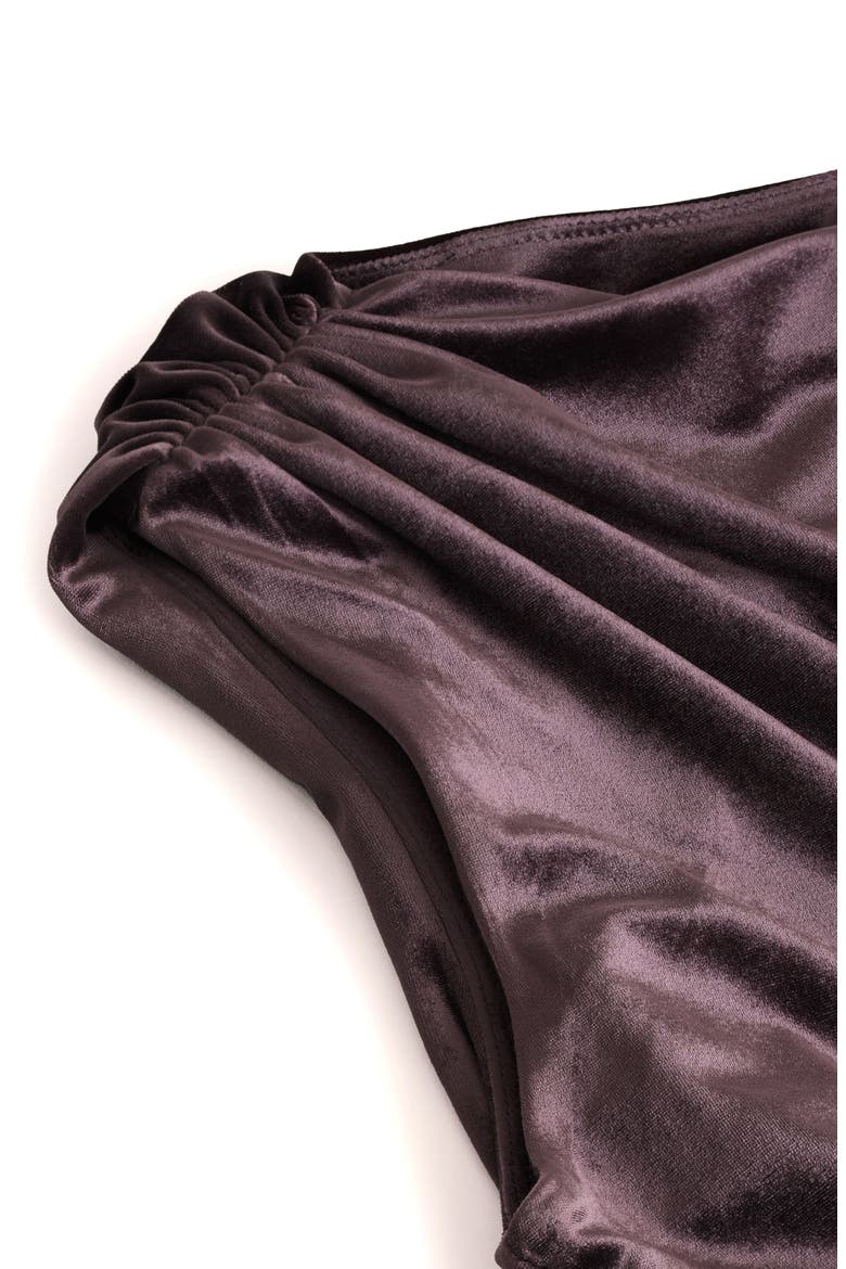 Drape Velvet Top, Alternate, color, MOCHA BROWN