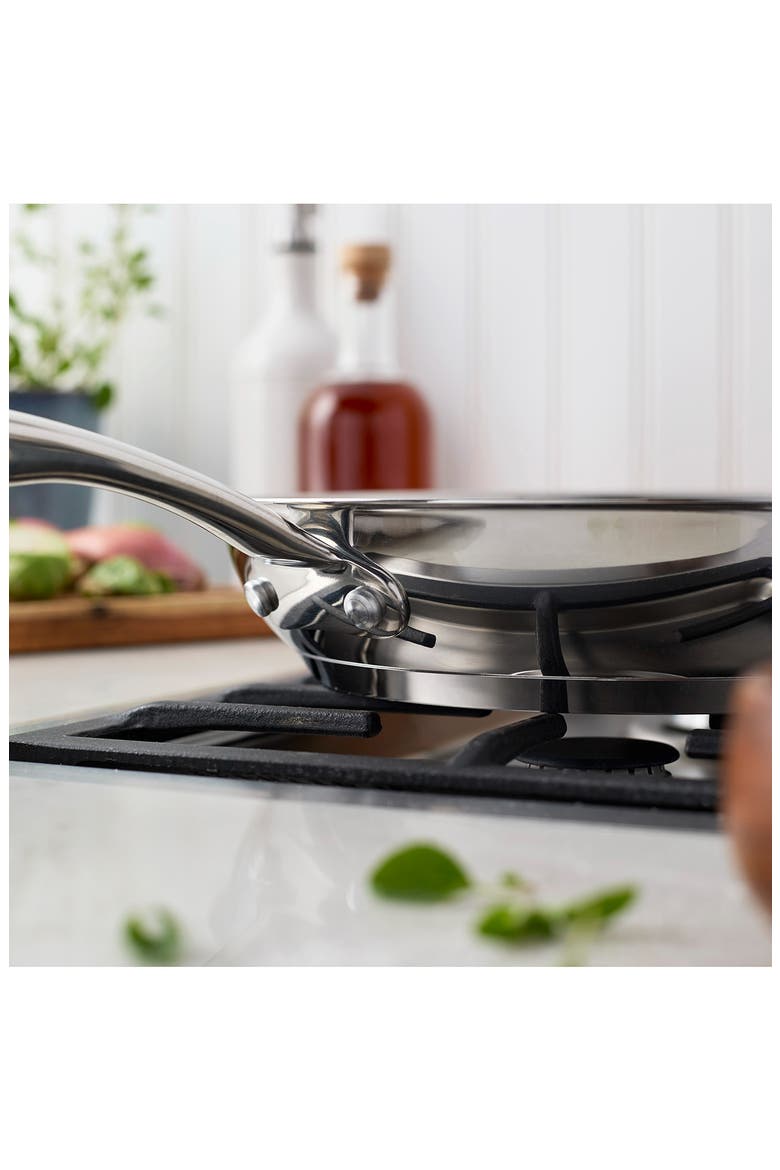 Aragon Stainless Steel Skillet, Alternate, color, STAINLESS STEEL
