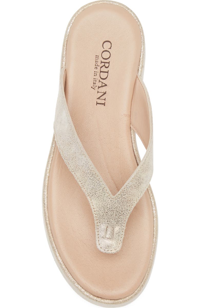 Cordani Kendra Platform Flip Flop, Alternate, color, Soft Gold