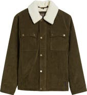 Pendleton Seabeck Corduroy Trucker Jacket with Faux Shearling Lining