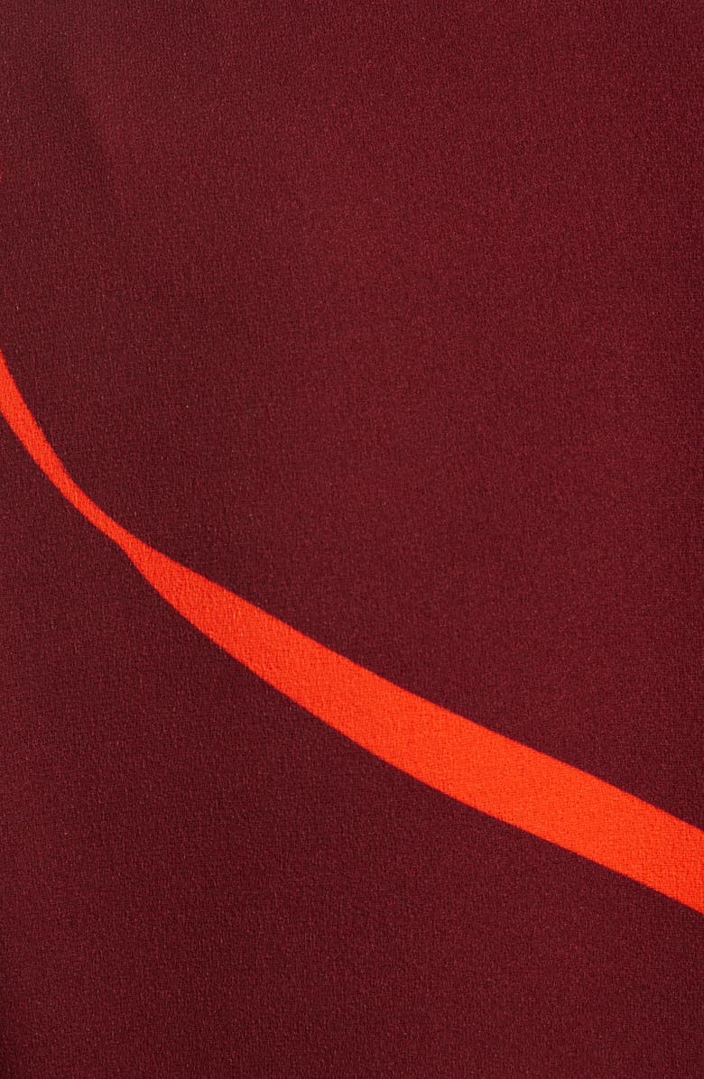 Victoria Beckham Bridle Print Crepe Midi Dress, Alternate, color,