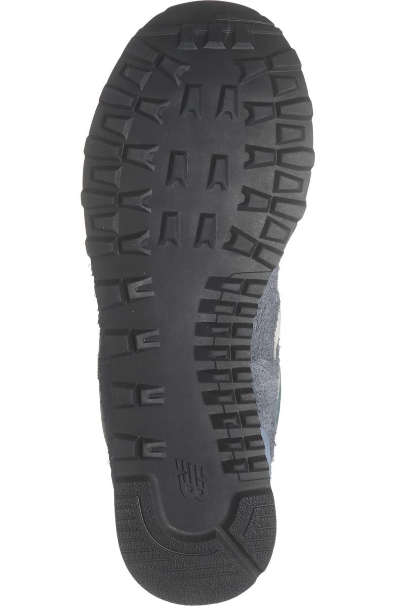 New Balance Gender Inclusive 574 Sneaker, Alternate, color, Dark Arctic Grey/ Sea Salt