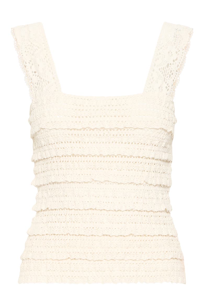 Open Knit Tank Top, Alternate, color, CLOUD DANCER