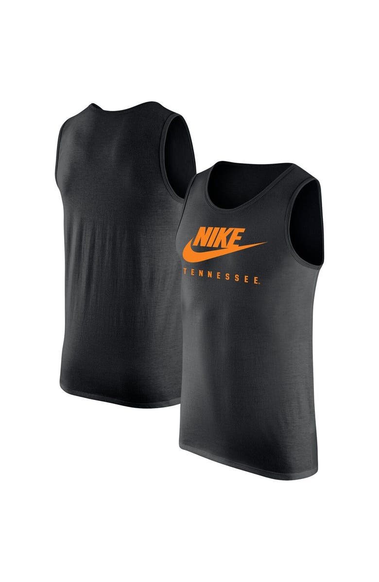Nike Men's Nike Black Tennessee Volunteers Futura Performance Scoop Neck Tank Top, Main, color, 