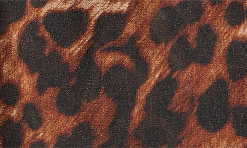 Anne Klein Womens Leopard Print Mock Neck Blouse Skirt In Animal Print