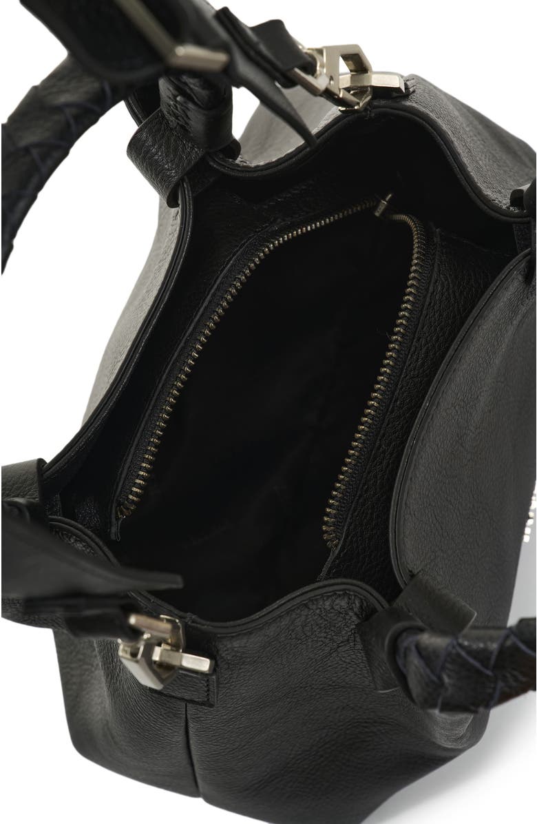 Velez Alessia Leather Crossbody Bag, Alternate, color, Black