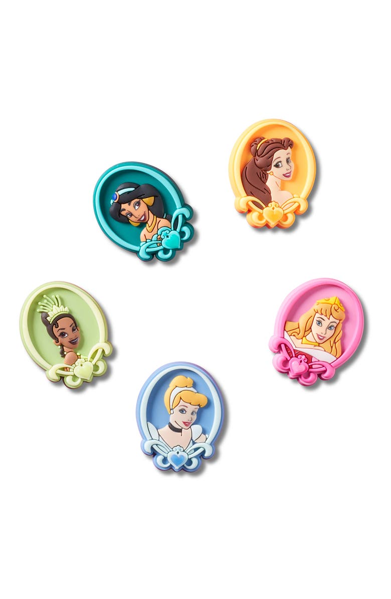 Jibbitz Assorted 5-Pack Disney Princess Jibbitz<sup>™</sup> Shoe Charms, Main, color, White