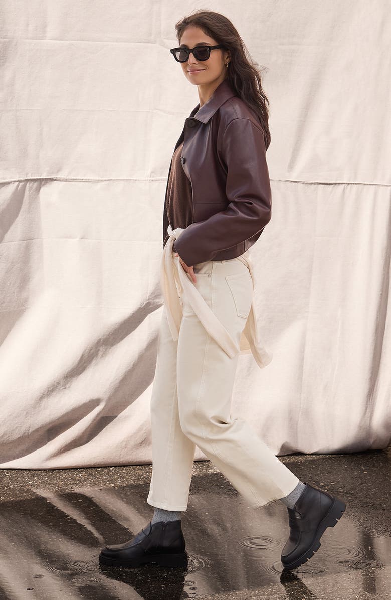 Blondo Kayloni Waterproof Bootie, Alternate, color, Black Leather