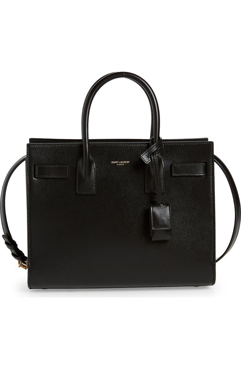 Saint Laurent Baby Sac de Jour Leather Tote, Main, color,
