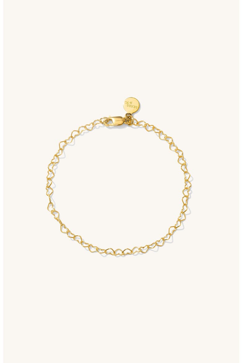 Heartstring Bracelet, Main, color, Gold