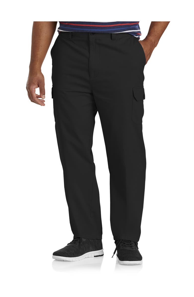 Harbor Bay by DXL Continuous Comfort Cargo Pants, Main, color, Black
