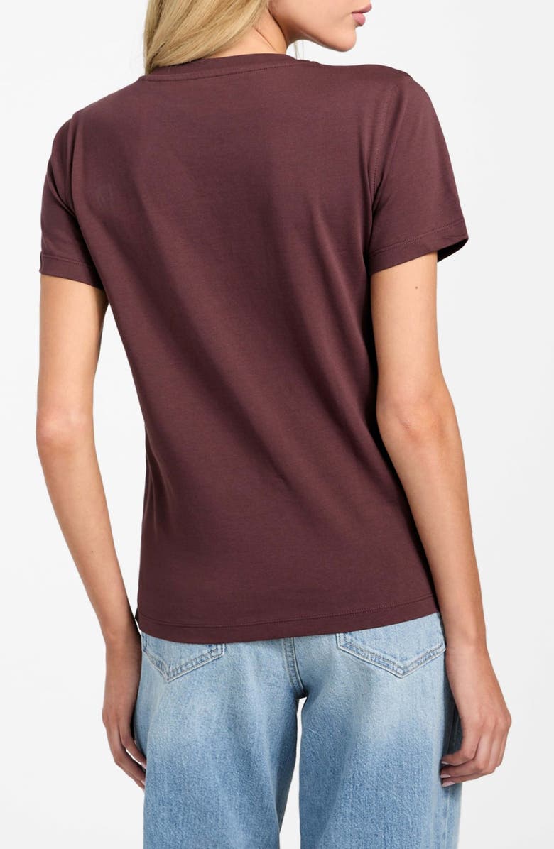 GUESS Krystal Triangle Embellished Graphic T-Shirt, Alternate, color, Rust