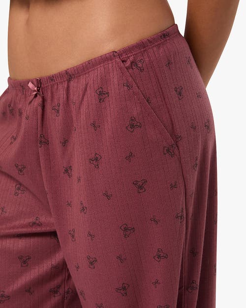 Weworewhat Pull-on Pants In Rouge/dk Navy