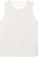 MANGO TEEN Lace-Up Sleeveless Knit Top