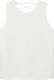MANGO TEEN Lace-Up Sleeveless Knit Top