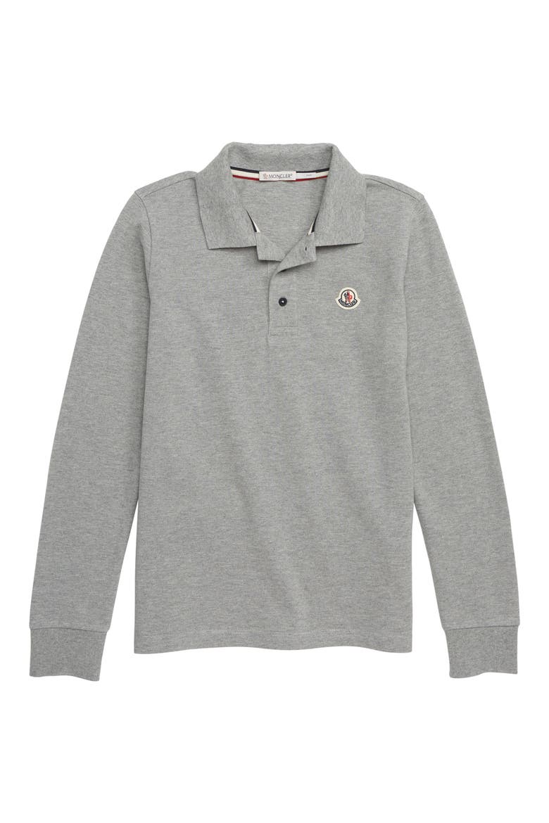 Logo Collar Polo, Main, color, 980 GREY
