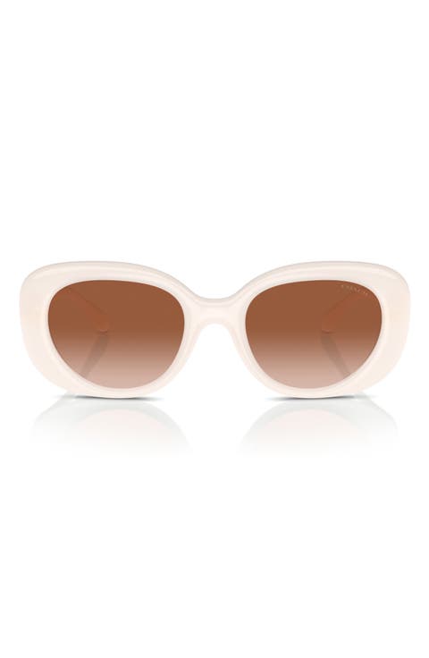 53mm Gradient Round Sunglasses