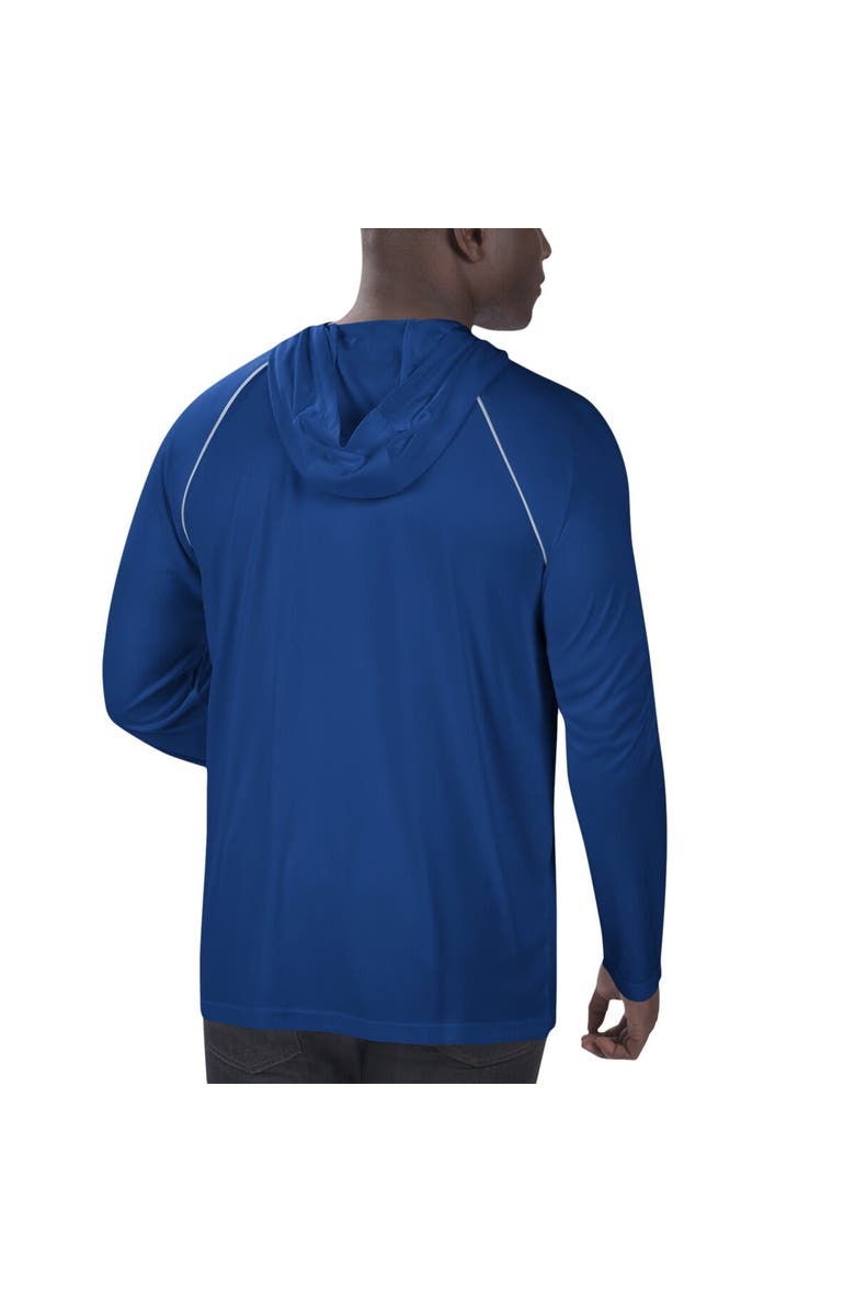 G-III Extreme Men's G-III Extreme Royal Dallas Cowboys Throwback Long Sleeve Hoodie T-Shirt, Alternate, color,