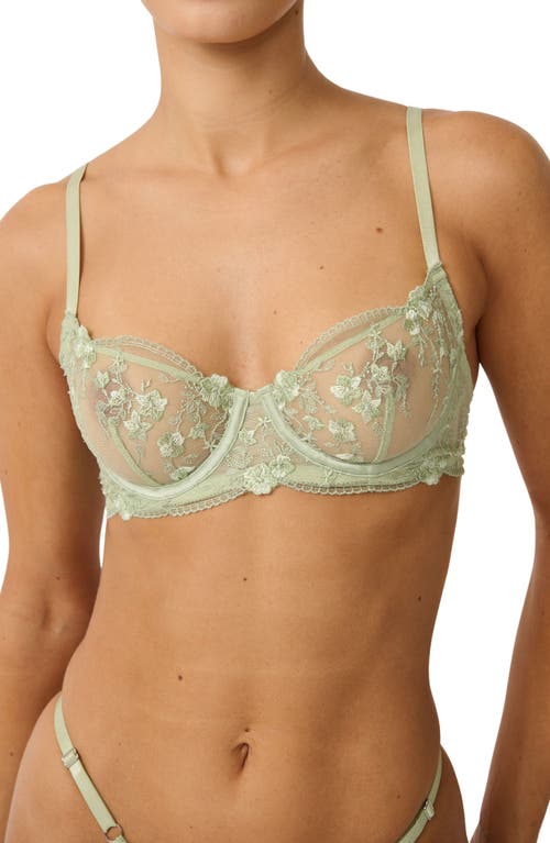 Kat The Label Sofia Underwire Bra In Green