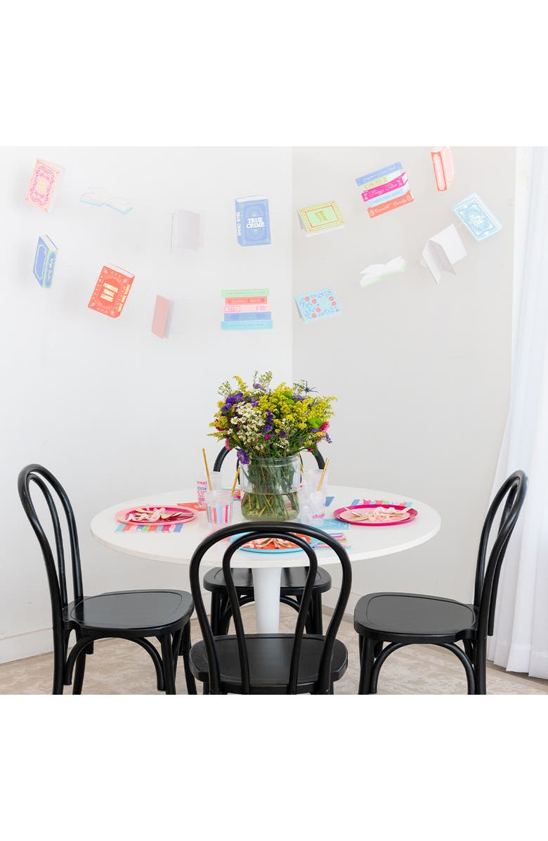 Jollity & Co Book Club Themed Party Garland, Alternate, color, Assorted Pre-Pack