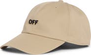 Off-White Off Stamp Cotton Twill Baseball Cap