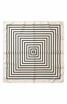 MARCUS ADLER Geo Print Satin Scarf