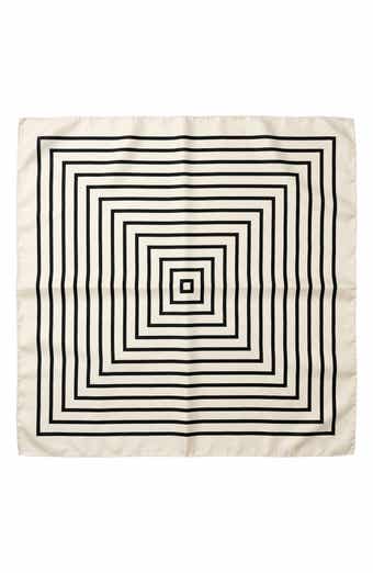 MARCUS ADLER Geo Print Satin Scarf