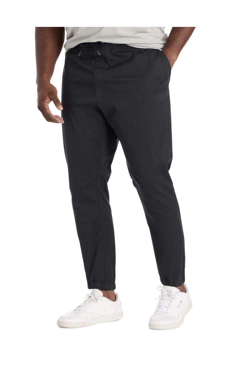 True Nation by DXL Big & Tall All-Day Slim Fit Joggers, Main, color, Jet Black