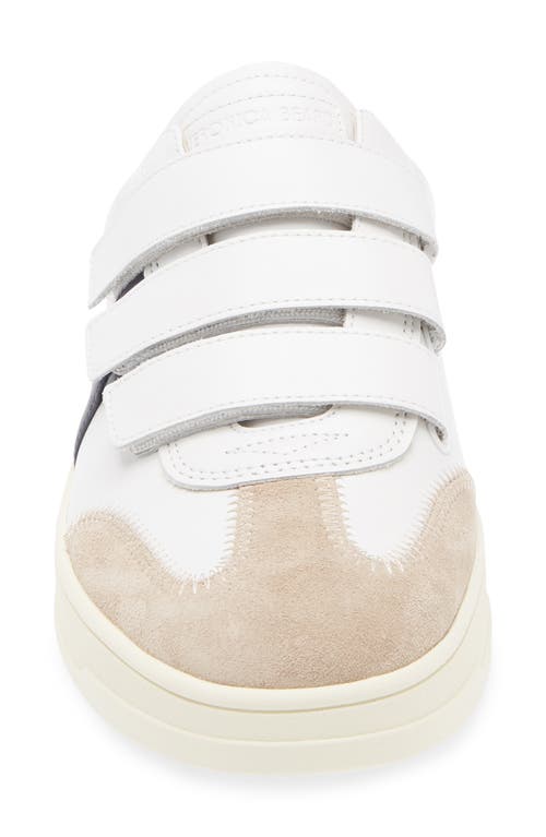 Veronica Beard Reagan Mixed Leather Triple-grip Mule Sneakers In Lily/eclipse