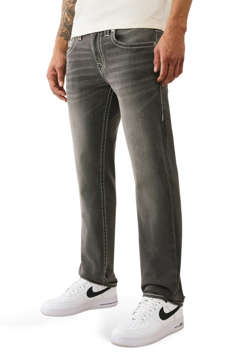 True Religion Geno Big T Slim Fit Jeans, Alternate, color, Grey Smores