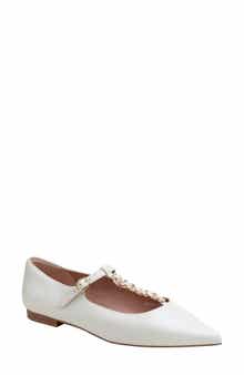 Linea Paolo Corinne Pointed Toe T-Strap Flat