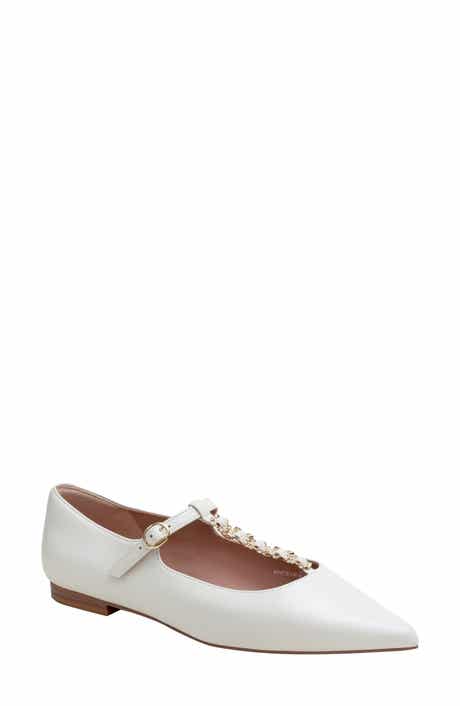 Linea Paolo Corinne Pointed Toe T-Strap Flat