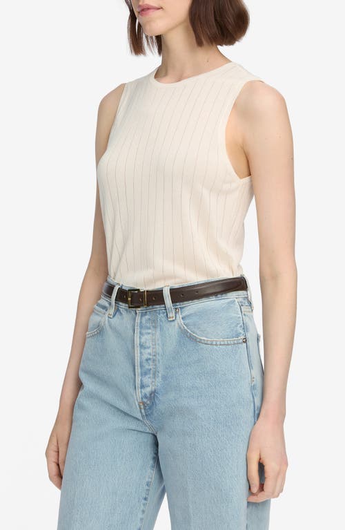 Frame The Ladder Knit Tank In White