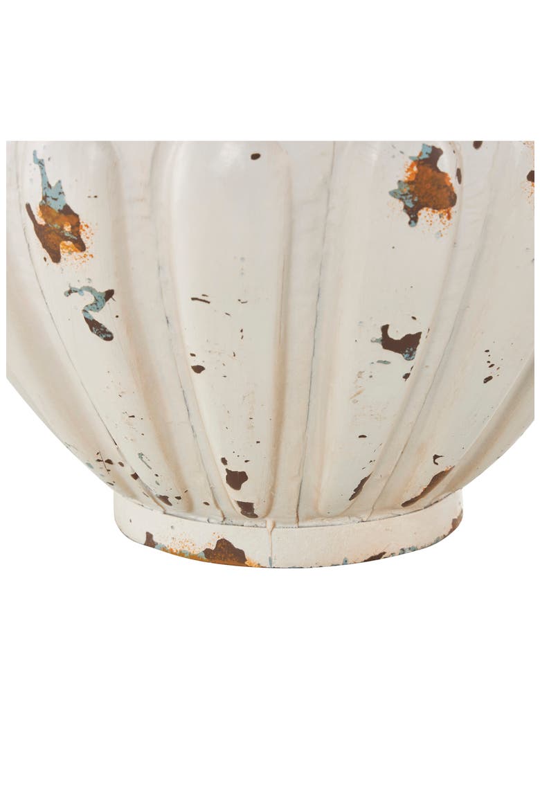 Flecked Metal Vase, Alternate, color, CREAM