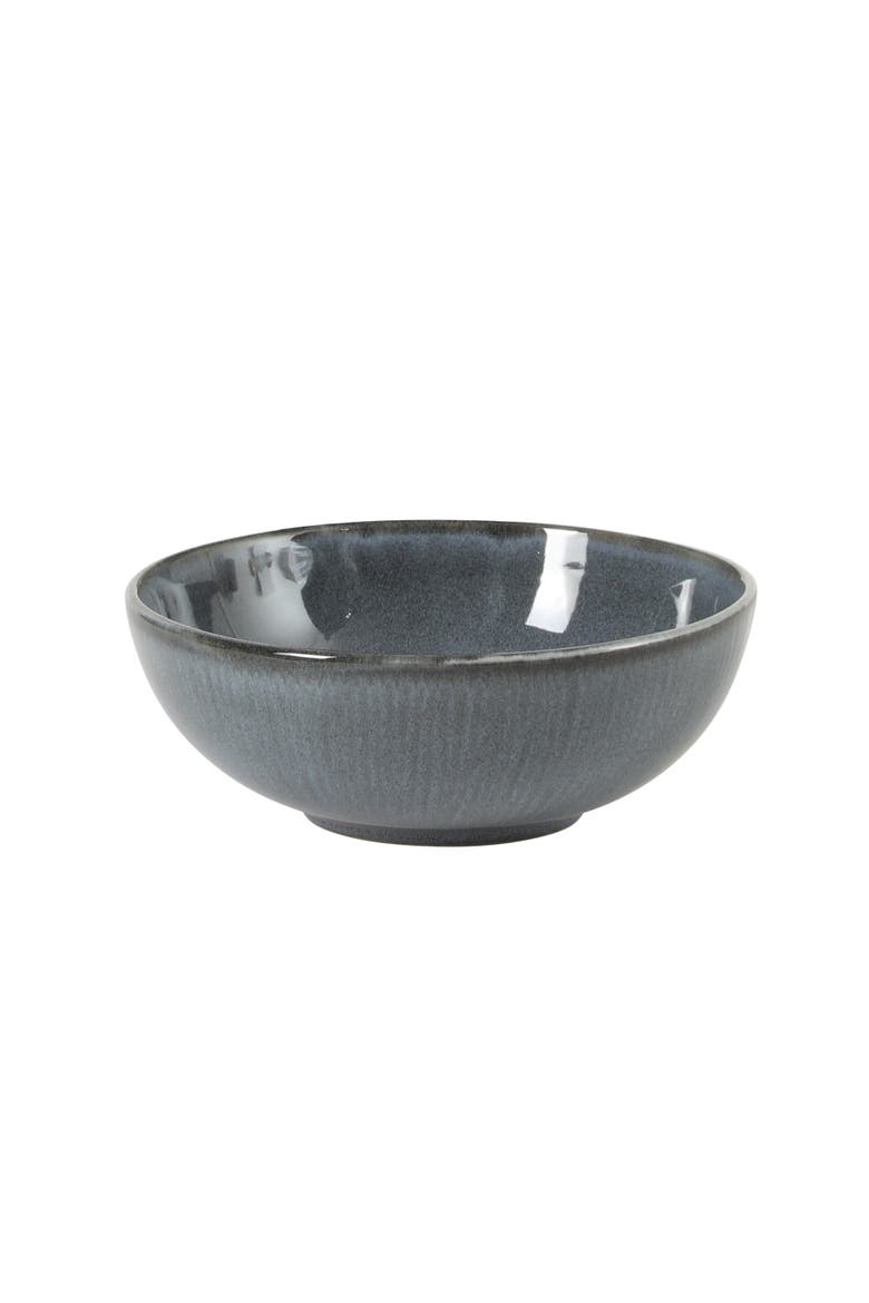 Sandy Pines Stoneware Plates and Bowls Set - Reactive Glaze Dinnerware Set, Alternate, color, Blue