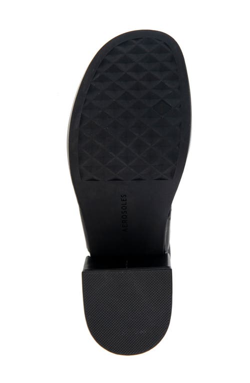Shop Aerosoles Clarkson Platform Sandal In Black Leather