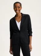 Majestic Filatures Stretch Linen One Button Blazer