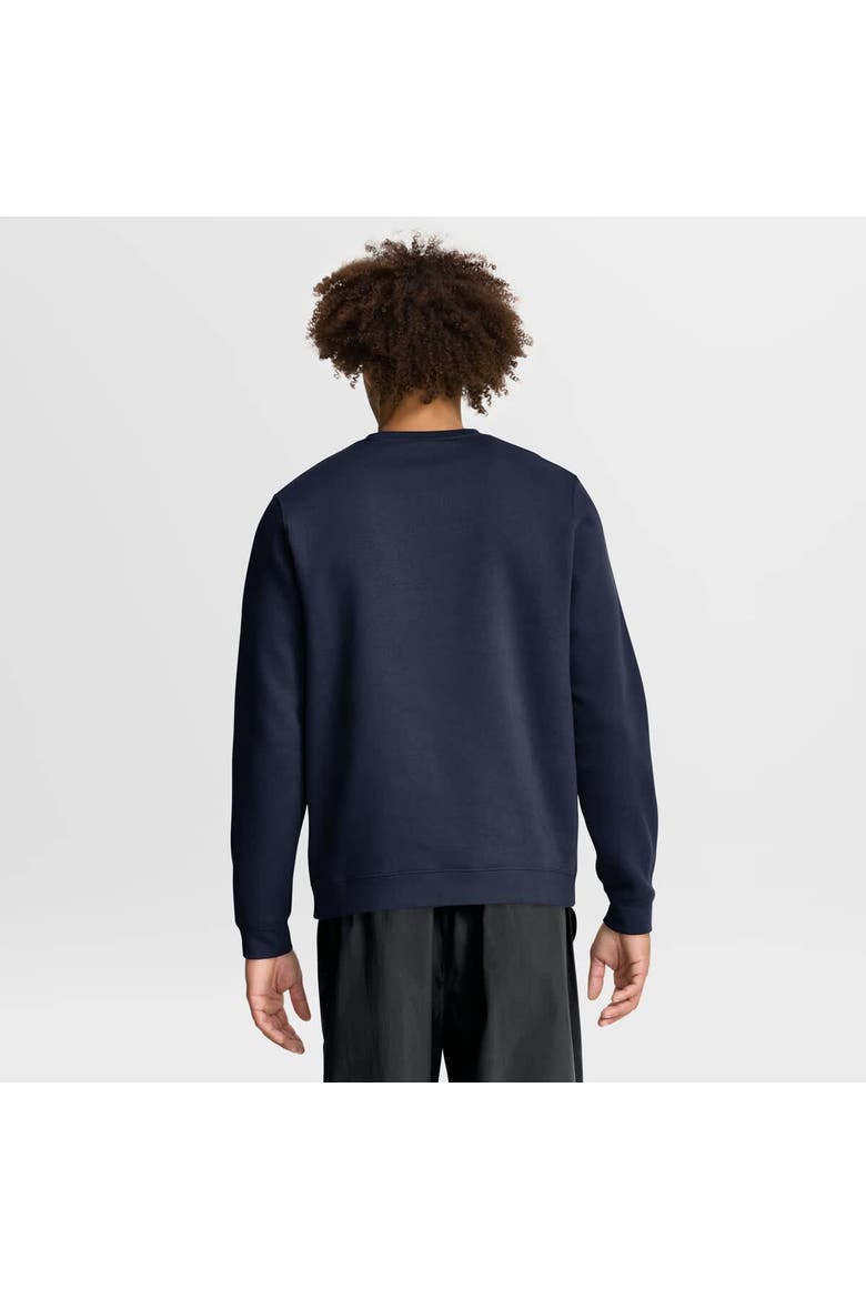 Men's Nike Navy West Virginia Mountaineers Arch Pullover Sweatshirt, Alternate, color, Navy