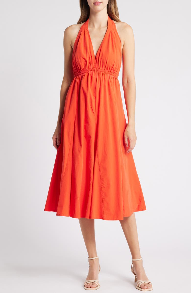 Du Paradis Bahama Halter Sundress, Main, color,