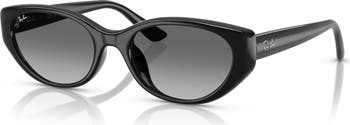 55mm Gradient Pillow Sunglasses