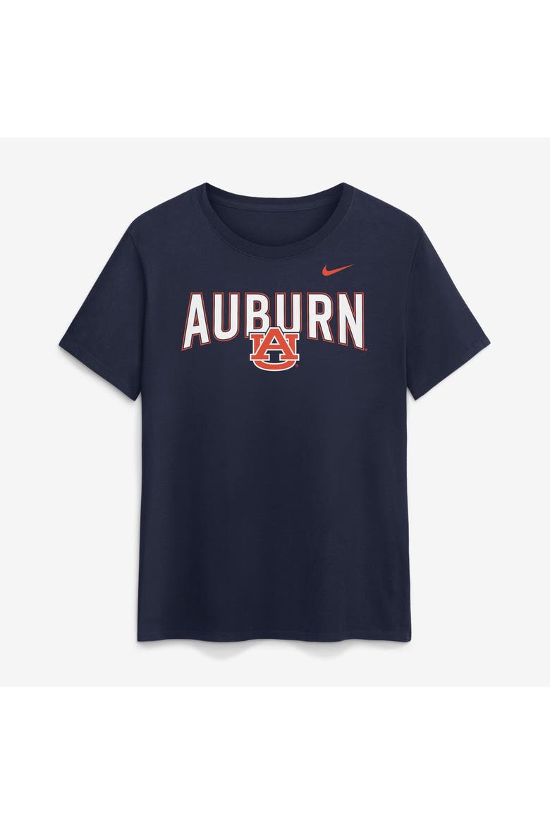 Women's Nike  Navy Auburn Tigers Arch Logo T-Shirt, Main, color, Navy