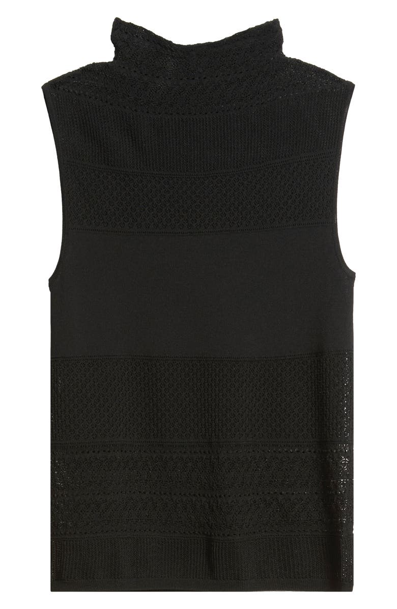 rag & bone Mira Mock Neck Tank, Alternate, color, Black