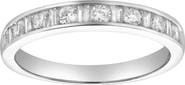 LuvMyJewelry Cosmos 14K Gold Round Diamond Studded Band Ring - 0.52cts