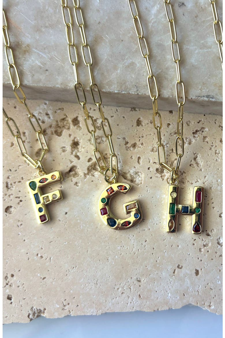Initial Pendant Necklace, Alternate, color, GOLD-F